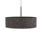 Nowodvorski Lampa wisząca AMARELA L 25W only LED 220-230 50/60 Hz - Tkanina - Czarny melanż 11660