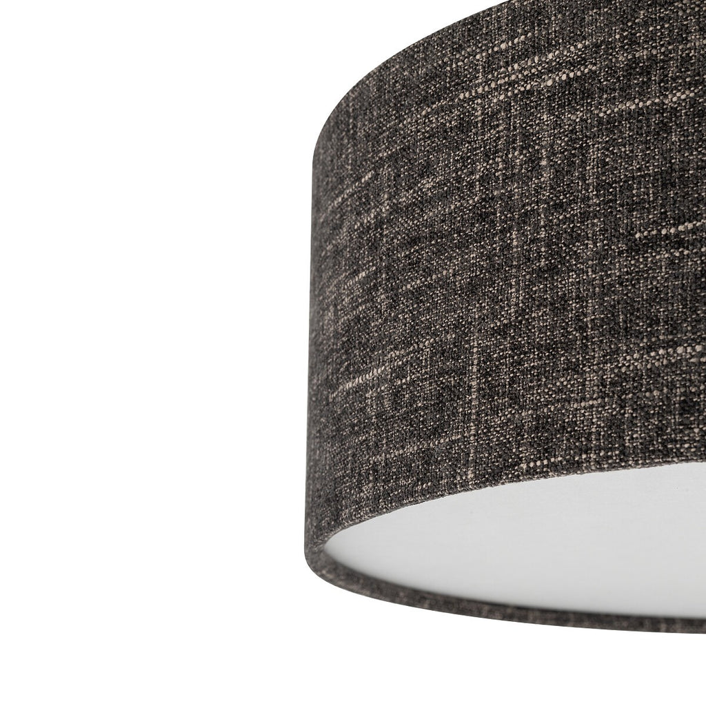 Nowodvorski Lampa wisząca AMARELA L 25W only LED 220-230 50/60 Hz - Tkanina - Czarny melanż 11660
