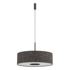 Nowodvorski Lampa wisząca AMARELA L 25W only LED 220-230 50/60 Hz - Tkanina - Czarny melanż 11660
