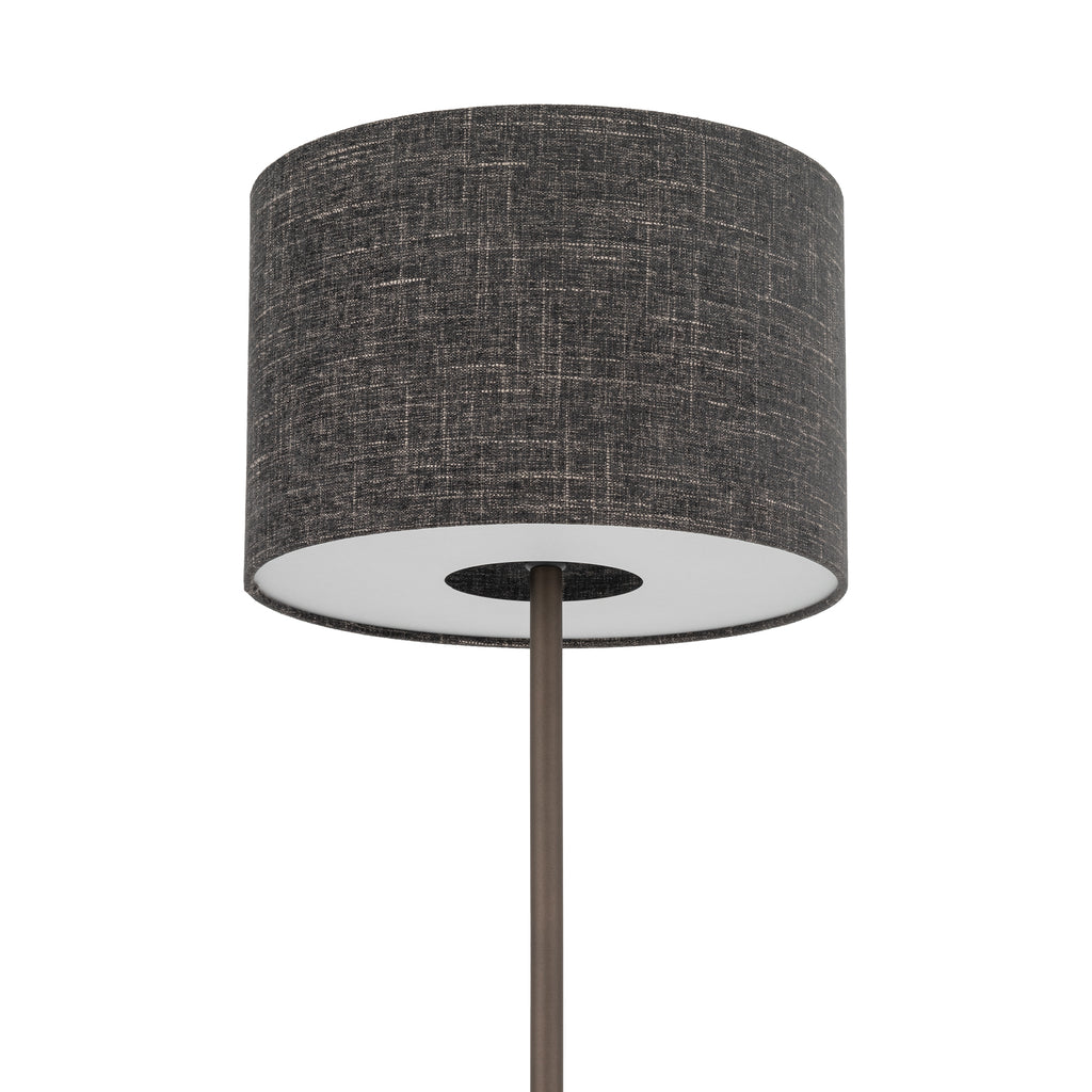 Nowodvorski Lampa podłogowa AMARELA 25W only LED 220-230 50/60 Hz - Tkanina - Czarny melanż 11663