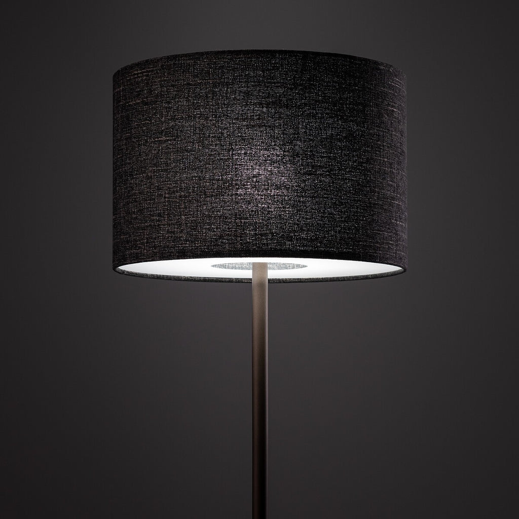 Nowodvorski Lampa podłogowa AMARELA 25W only LED 220-230 50/60 Hz - Tkanina - Czarny melanż 11663