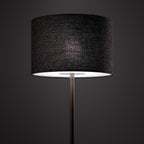Nowodvorski Lampa podłogowa AMARELA 25W only LED 220-230 50/60 Hz - Tkanina - Czarny melanż 11663