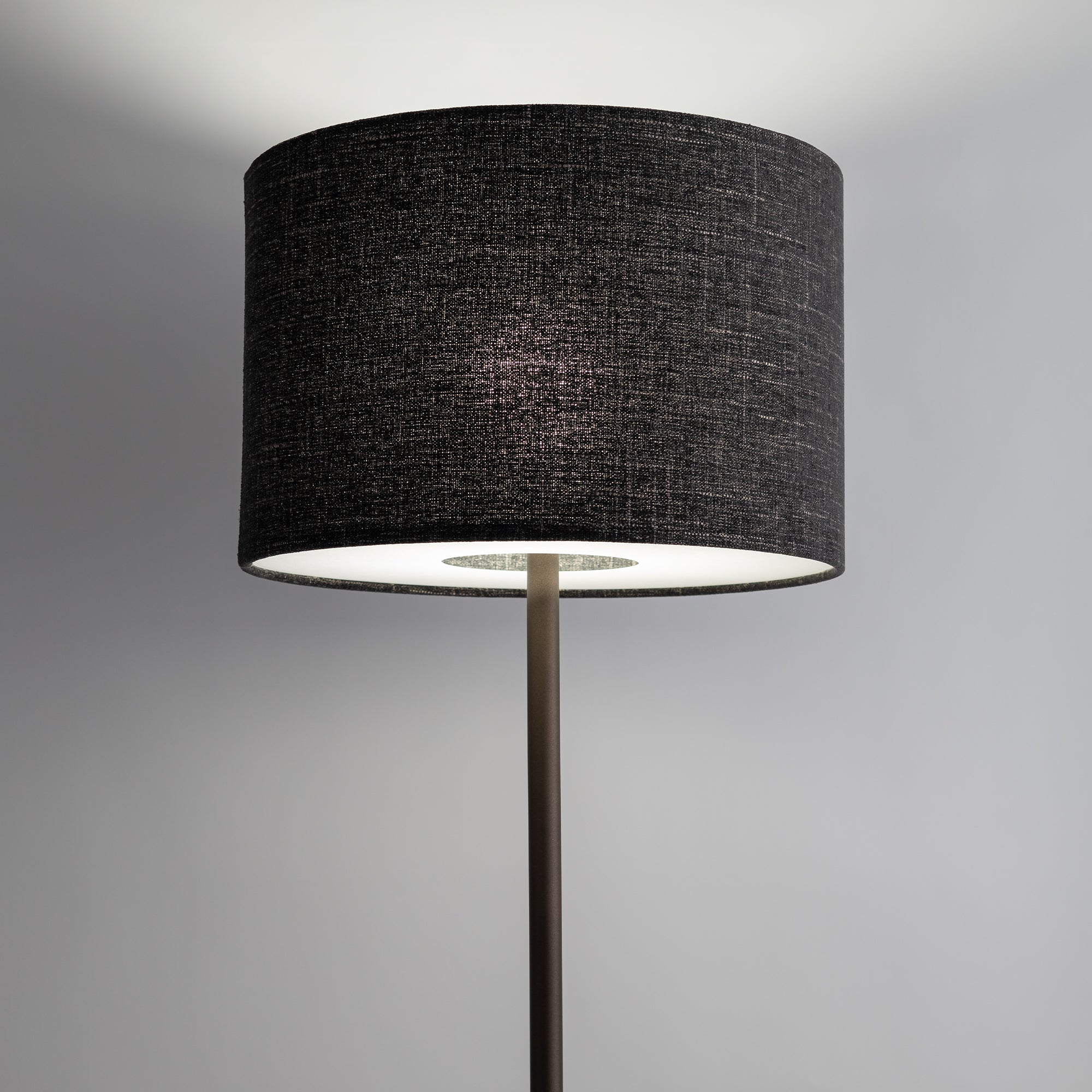 Nowodvorski Lampa podłogowa AMARELA 25W only LED 220-230 50/60 Hz - Tkanina - Czarny melanż 11663