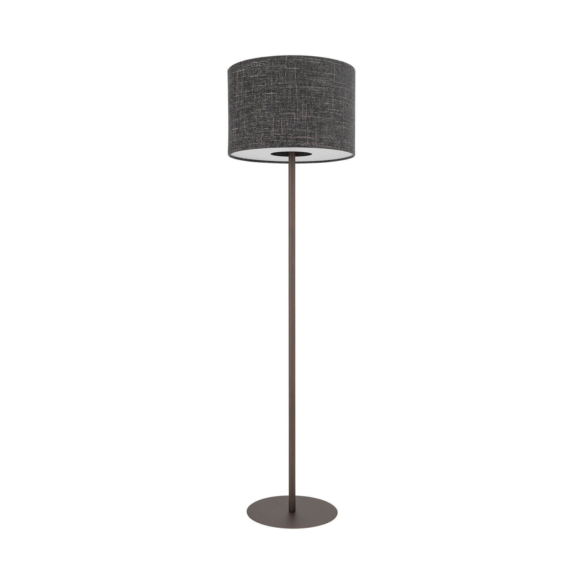 Nowodvorski Lampa podłogowa AMARELA 25W only LED 220-230 50/60 Hz - Tkanina - Czarny melanż 11663