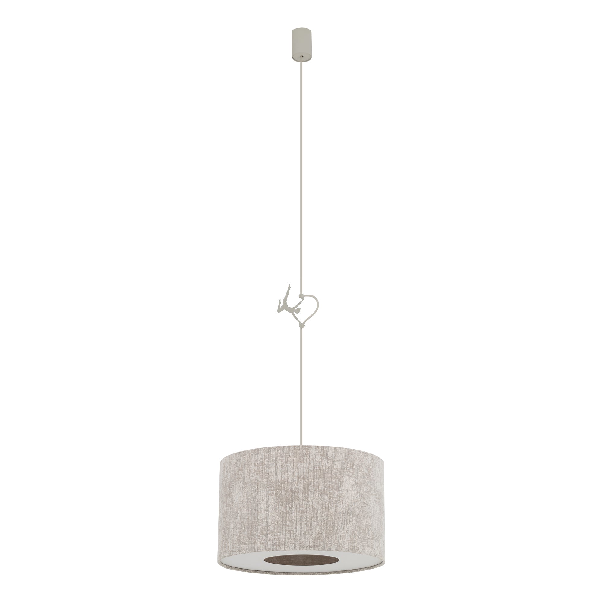 Nowodvorski Lampa wisząca CEDRO S 15W only LED 220-230 50/60 Hz - Tkanina - Beżowy 11664