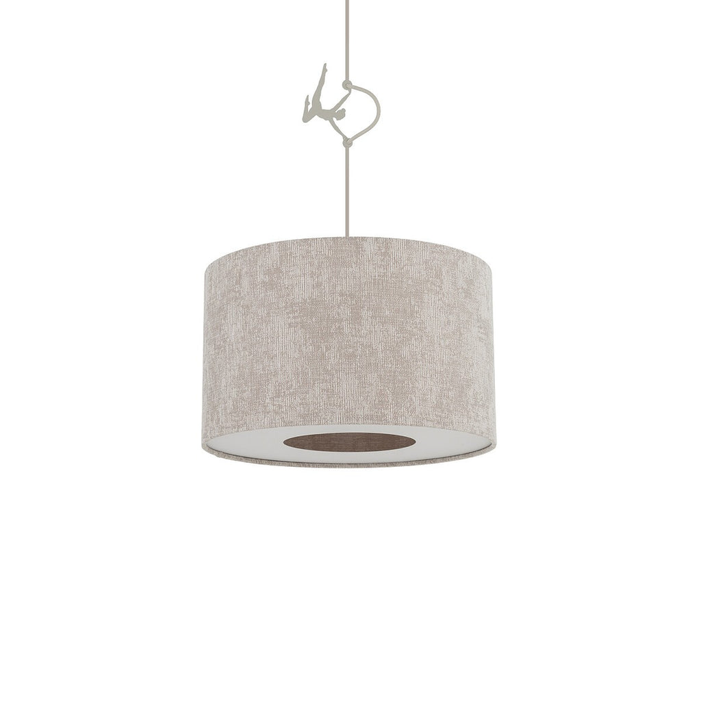 Nowodvorski Lampa wisząca CEDRO S 15W only LED 220-230 50/60 Hz - Tkanina - Beżowy 11664