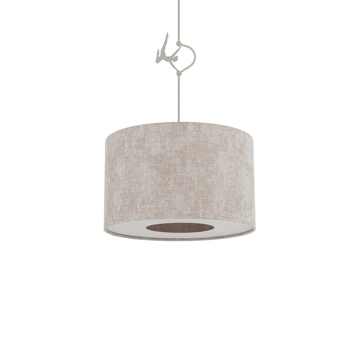 Nowodvorski Lampa wisząca CEDRO S 15W only LED 220-230 50/60 Hz - Tkanina - Beżowy 11664