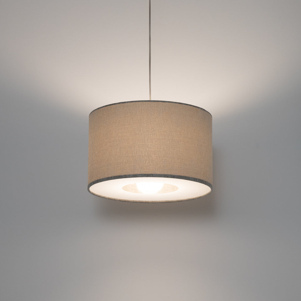 Nowodvorski Lampa wisząca CEDRO S 15W only LED 220-230 50/60 Hz - Tkanina - Beżowy 11664