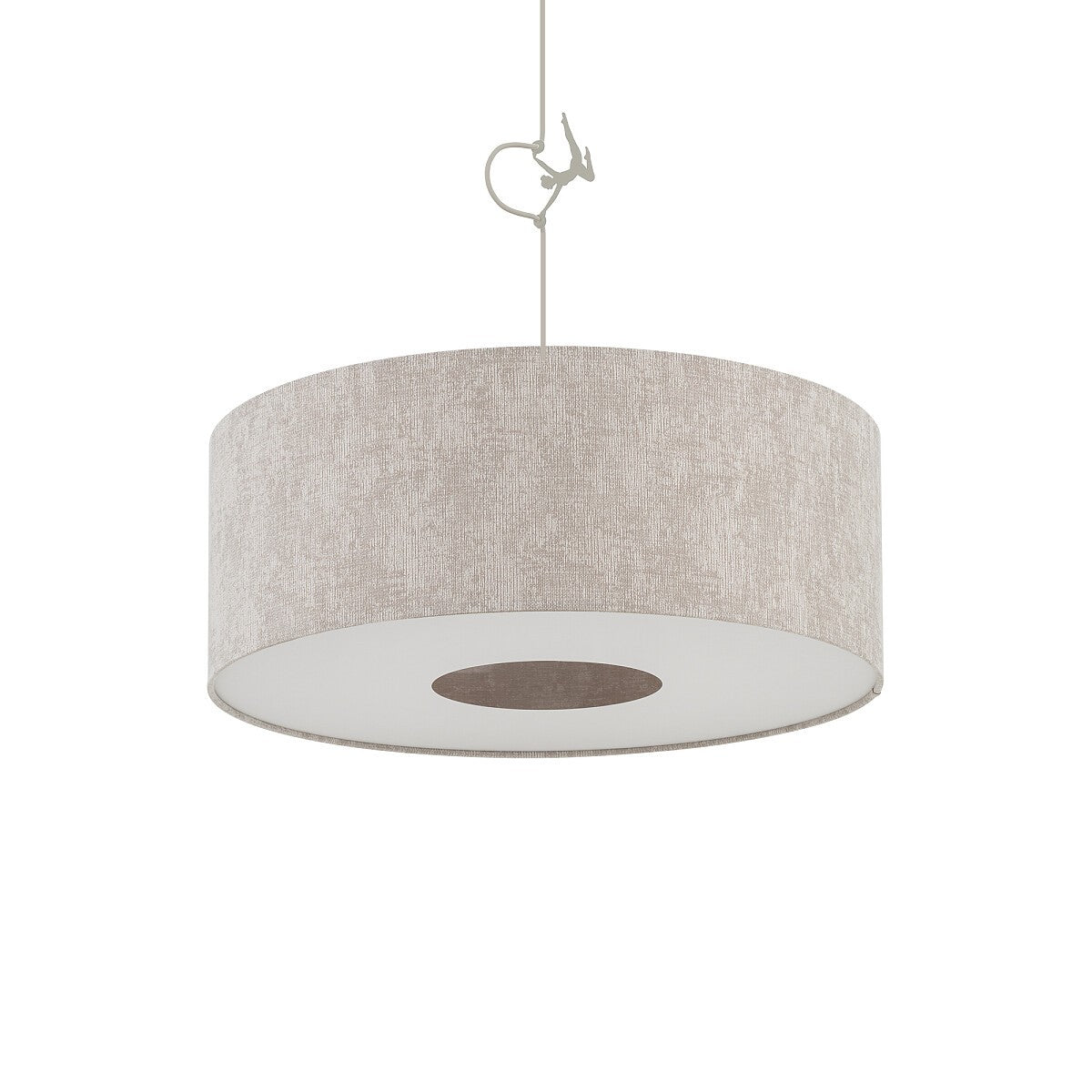 Nowodvorski Lampa wisząca CEDRO M 25W only LED 220-230 50/60 Hz - Tkanina - Beżowy 11665