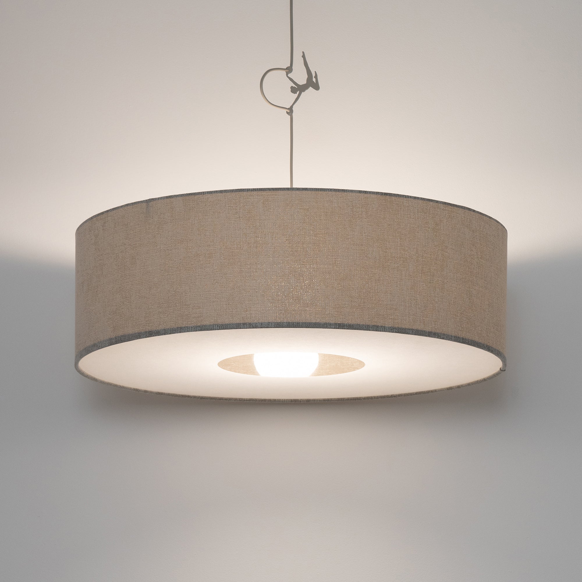 Nowodvorski Lampa wisząca CEDRO L 25W only LED 220-230 50/60 Hz - Tkanina - Beżowy 11666