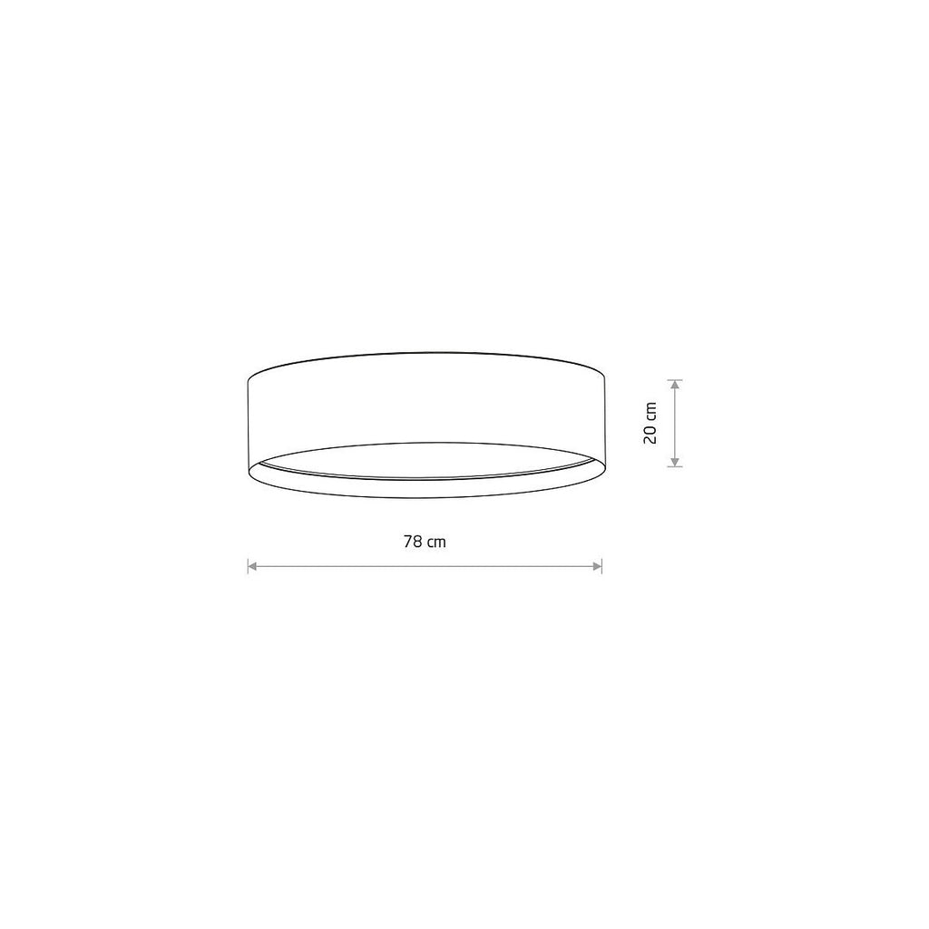 Nowodvorski Plafon CEDRO L 15W only LED 220-230 50/60 Hz - Tkanina - Beżowy 11672