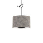 Nowodvorski Lampa wisząca LAGO S 15W only LED 220-230 50/60 Hz - Tkanina - Szary 11673