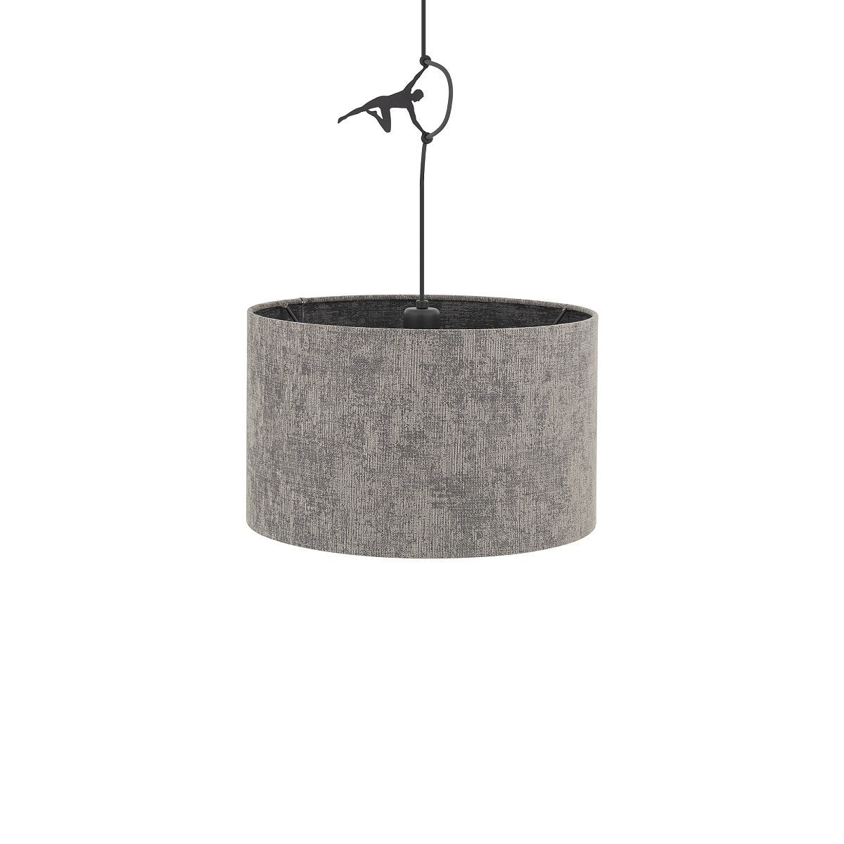 Nowodvorski Lampa wisząca LAGO S 15W only LED 220-230 50/60 Hz - Tkanina - Szary 11673