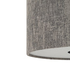 Nowodvorski Lampa wisząca LAGO S 15W only LED 220-230 50/60 Hz - Tkanina - Szary 11673
