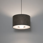Nowodvorski Lampa wisząca LAGO S 15W only LED 220-230 50/60 Hz - Tkanina - Szary 11673