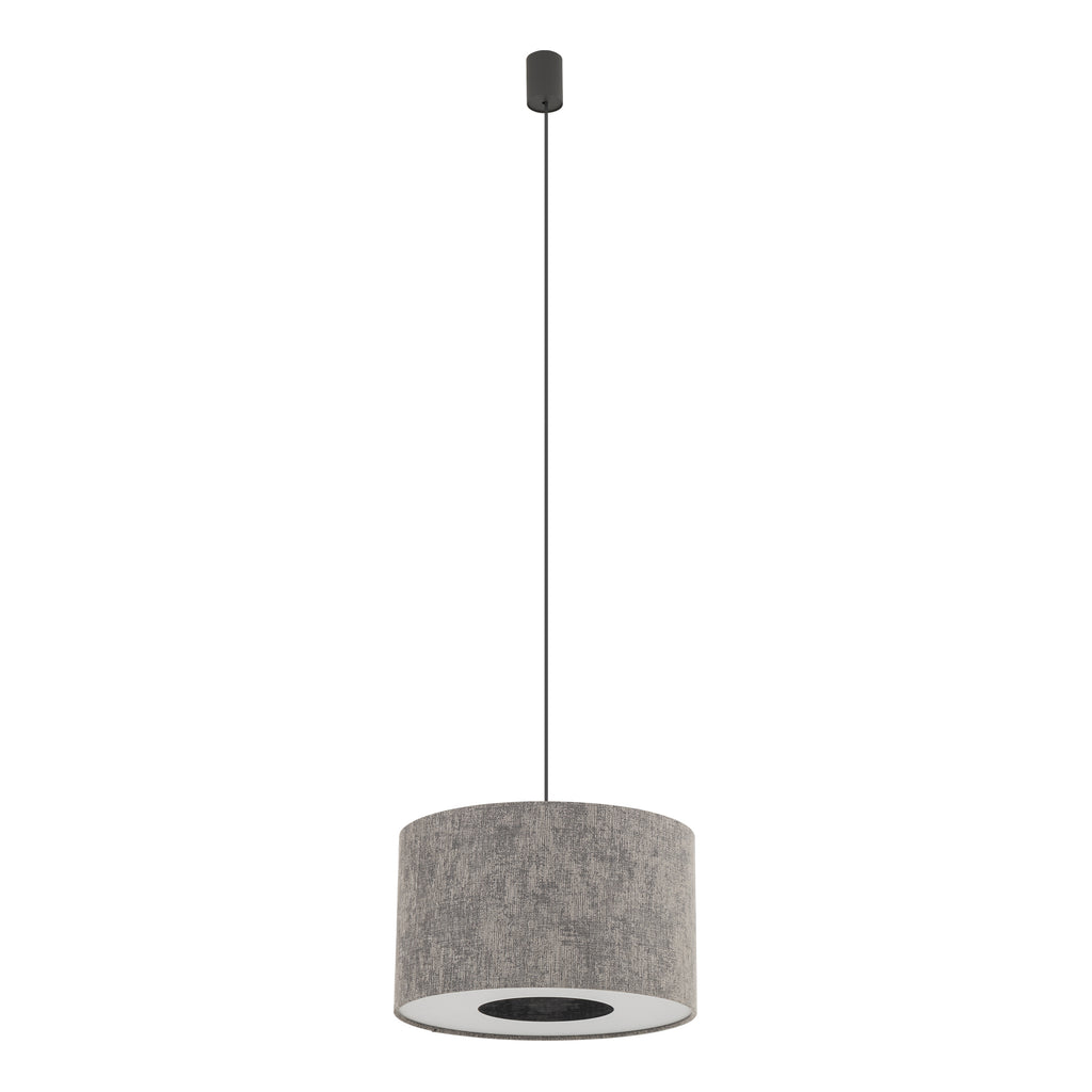 Nowodvorski Lampa wisząca LAGO S 15W only LED 220-230 50/60 Hz - Tkanina - Szary 11673