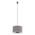 Nowodvorski Lampa wisząca LAGO S 15W only LED 220-230 50/60 Hz - Tkanina - Szary 11673