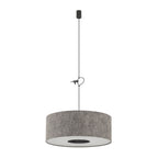 Nowodvorski Lampa wisząca LAGO M 25W only LED 220-230 50/60 Hz - Tkanina - Szary 11674