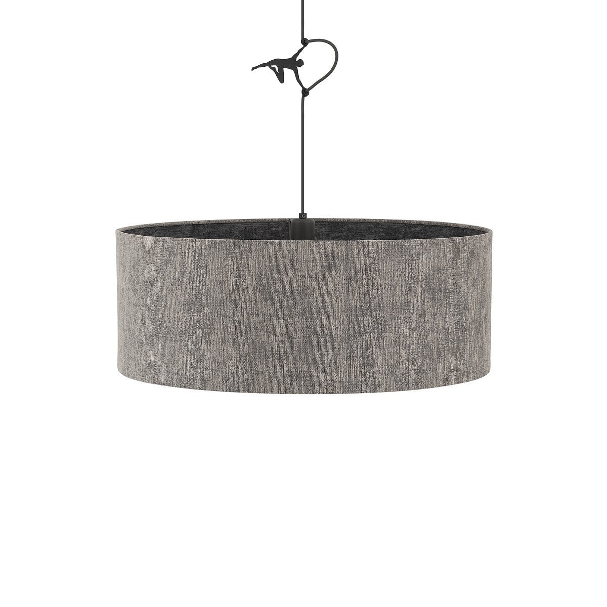 Nowodvorski Lampa wisząca LAGO M 25W only LED 220-230 50/60 Hz - Tkanina - Szary 11674