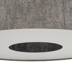 Nowodvorski Lampa wisząca LAGO M 25W only LED 220-230 50/60 Hz - Tkanina - Szary 11674