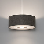 Nowodvorski Lampa wisząca LAGO M 25W only LED 220-230 50/60 Hz - Tkanina - Szary 11674