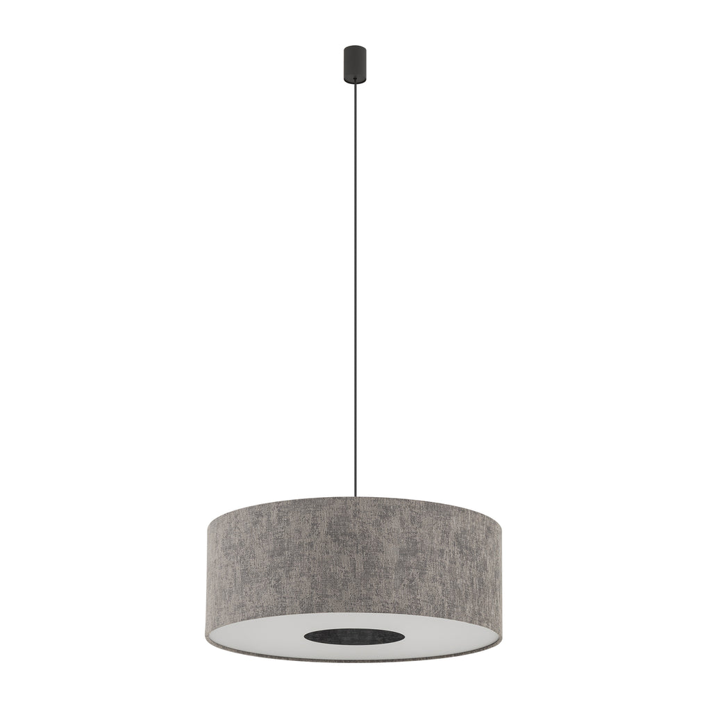 Nowodvorski Lampa wisząca LAGO M 25W only LED 220-230 50/60 Hz - Tkanina - Szary 11674