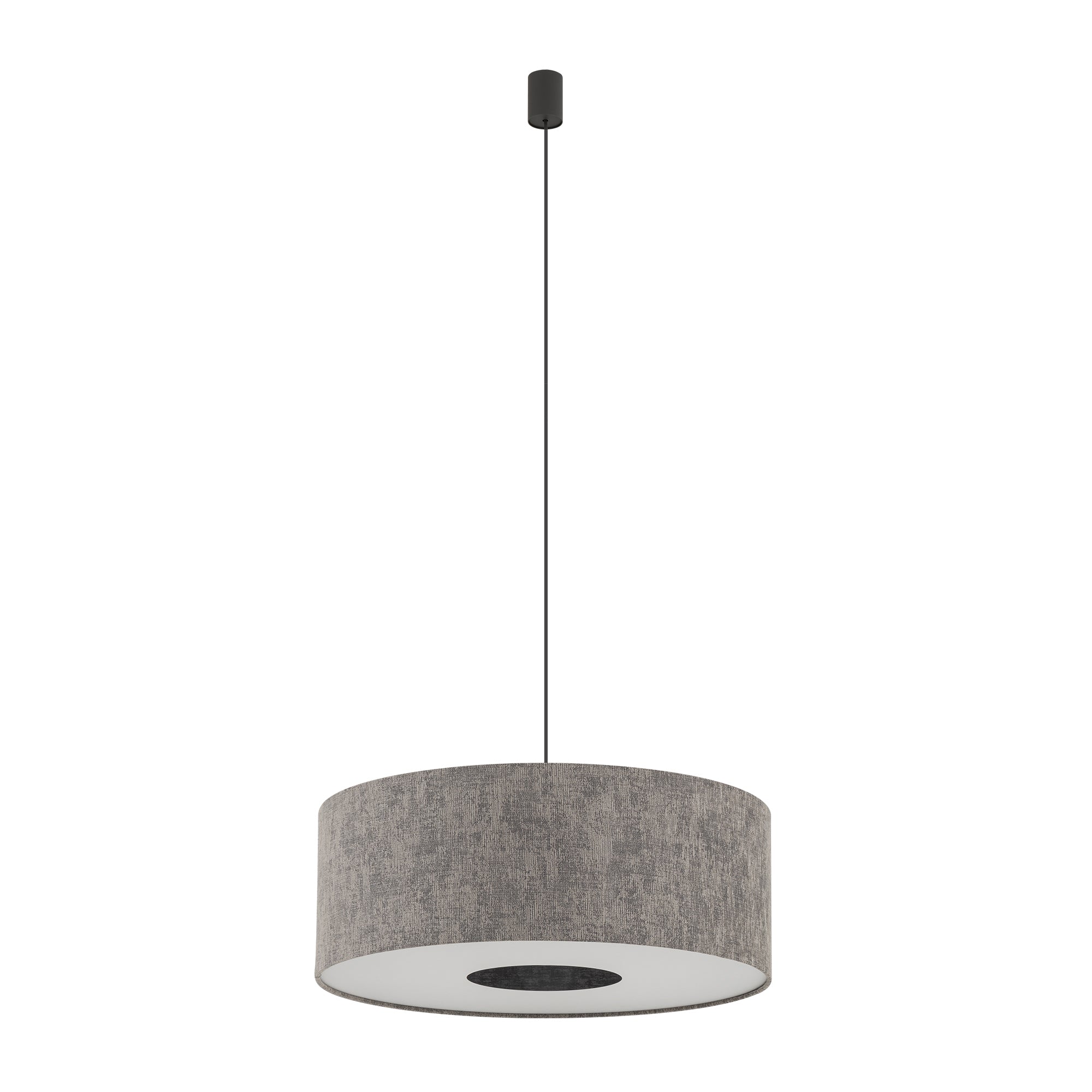Nowodvorski Lampa wisząca LAGO M 25W only LED 220-230 50/60 Hz - Tkanina - Szary 11674