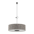 Nowodvorski Lampa wisząca LAGO L 25W only LED 220-230 50/60 Hz - Tkanina - Szary 11675