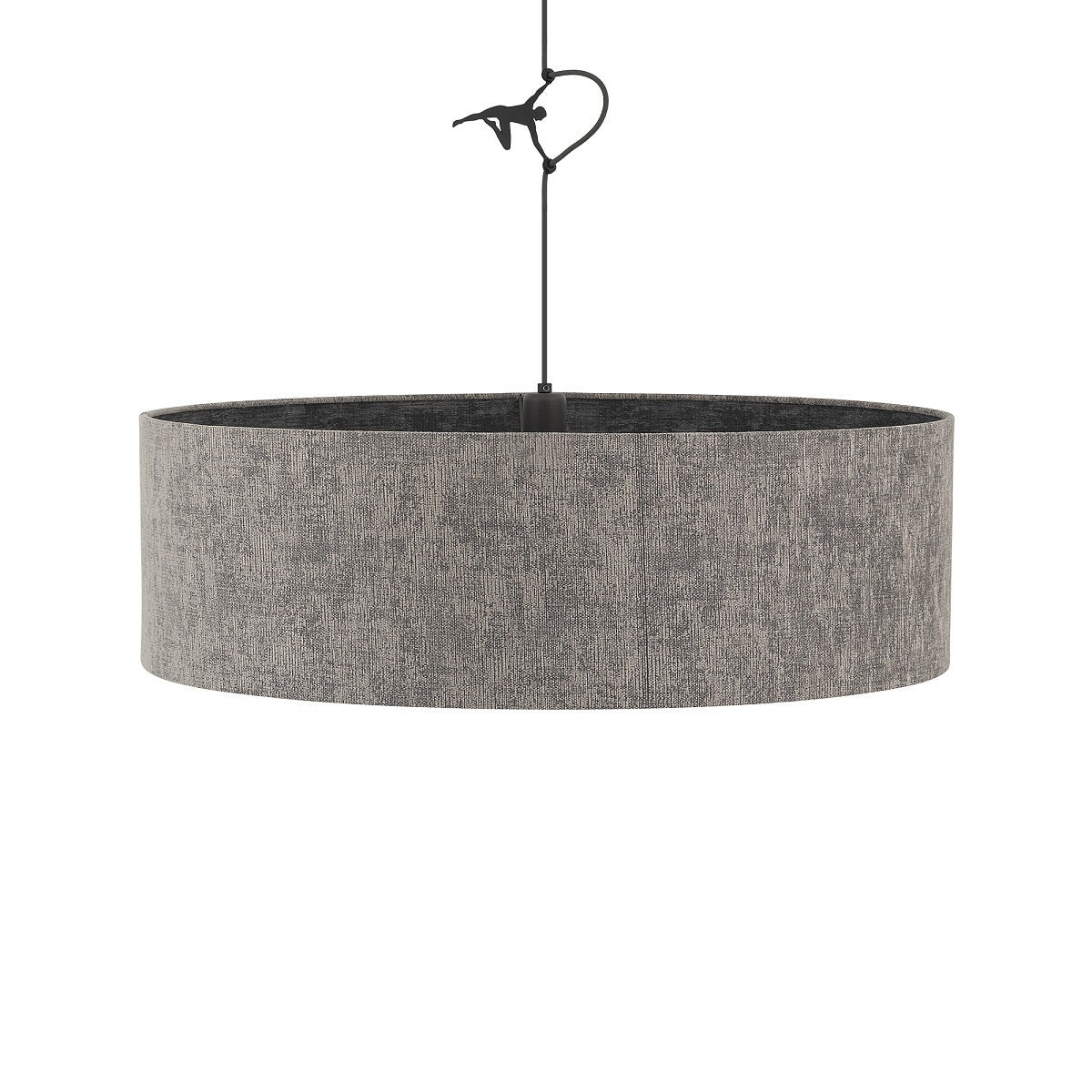 Nowodvorski Lampa wisząca LAGO L 25W only LED 220-230 50/60 Hz - Tkanina - Szary 11675