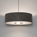 Nowodvorski Lampa wisząca LAGO L 25W only LED 220-230 50/60 Hz - Tkanina - Szary 11675