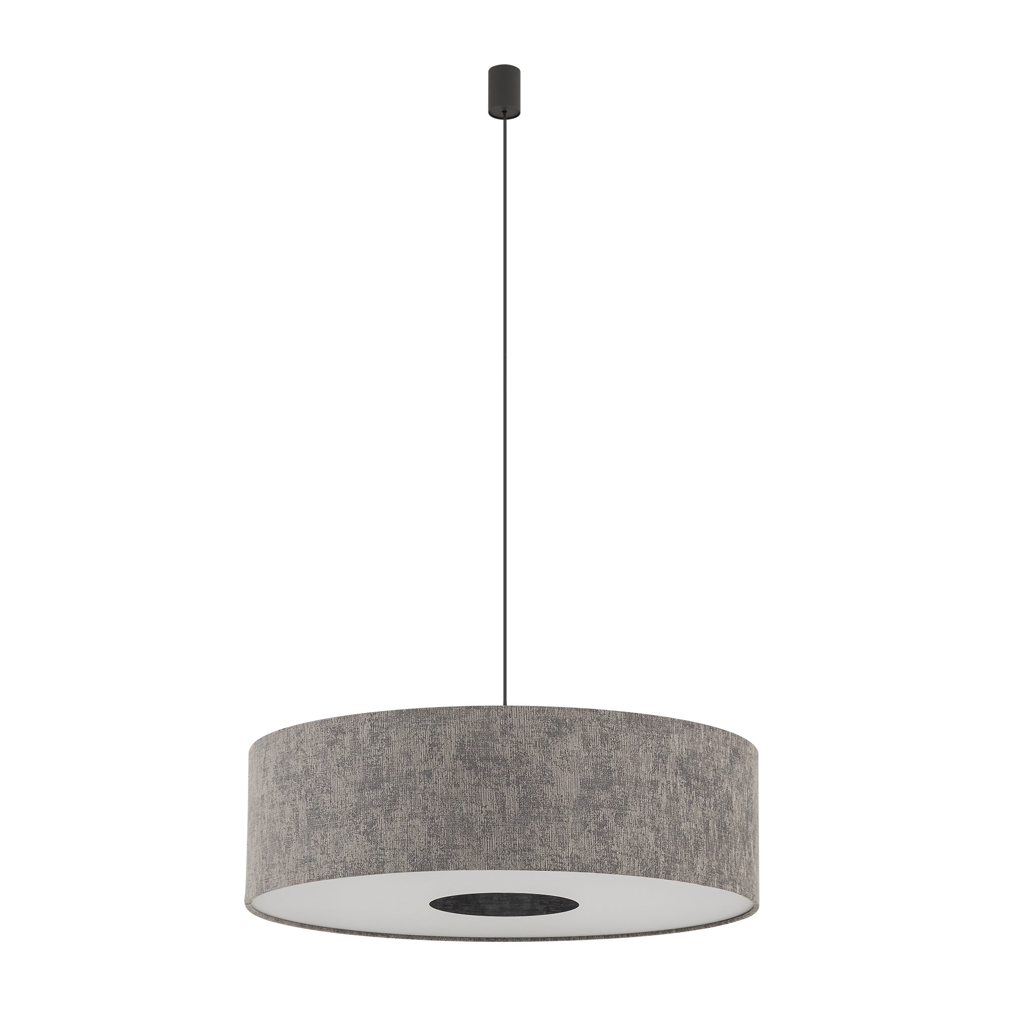 Nowodvorski Lampa wisząca LAGO L 25W only LED 220-230 50/60 Hz - Tkanina - Szary 11675