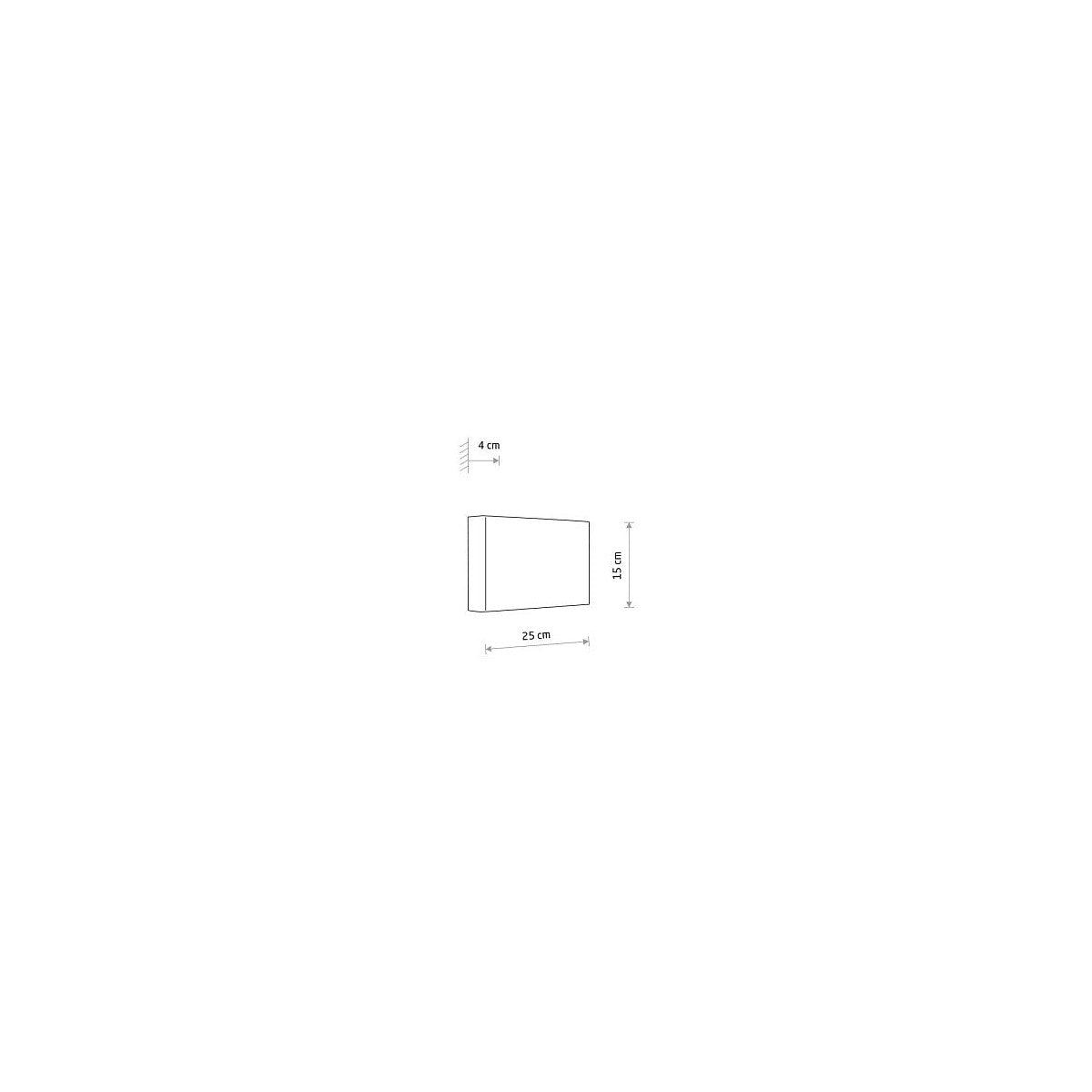 Nowodvorski Kinkiet LAGO B 10W only LED 220-230 50/60 - Tkanina - Szary 11678