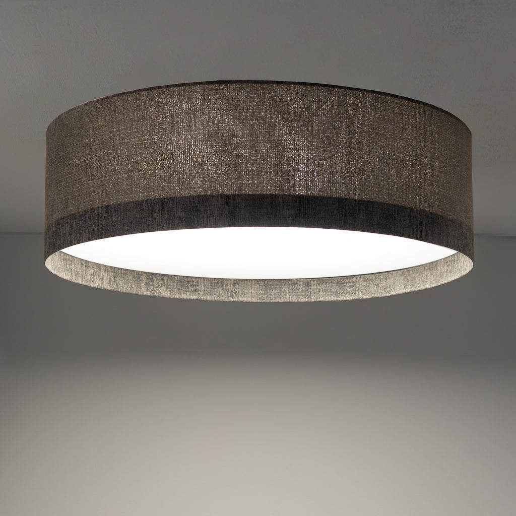 Nowodvorski Plafon LAGO M 15W only LED 220-230 50/60 Hz - Tkanina - Szary 11680