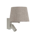 Nowodvorski Kinkiet regulowany z włącznikiem TUTOIA 10W only LED, 10W only LED 220-230 50/60 - Tkanina - Beżowy 11684