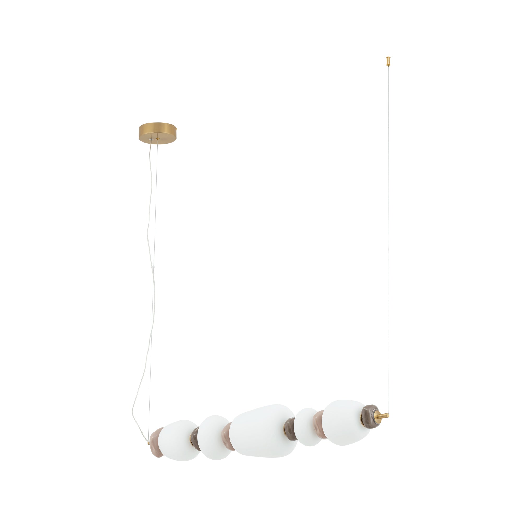 Nowodvorski Lampa wisząca CERAMIC LED 26W 220-230 50/60 - Szkło - Szary 11699