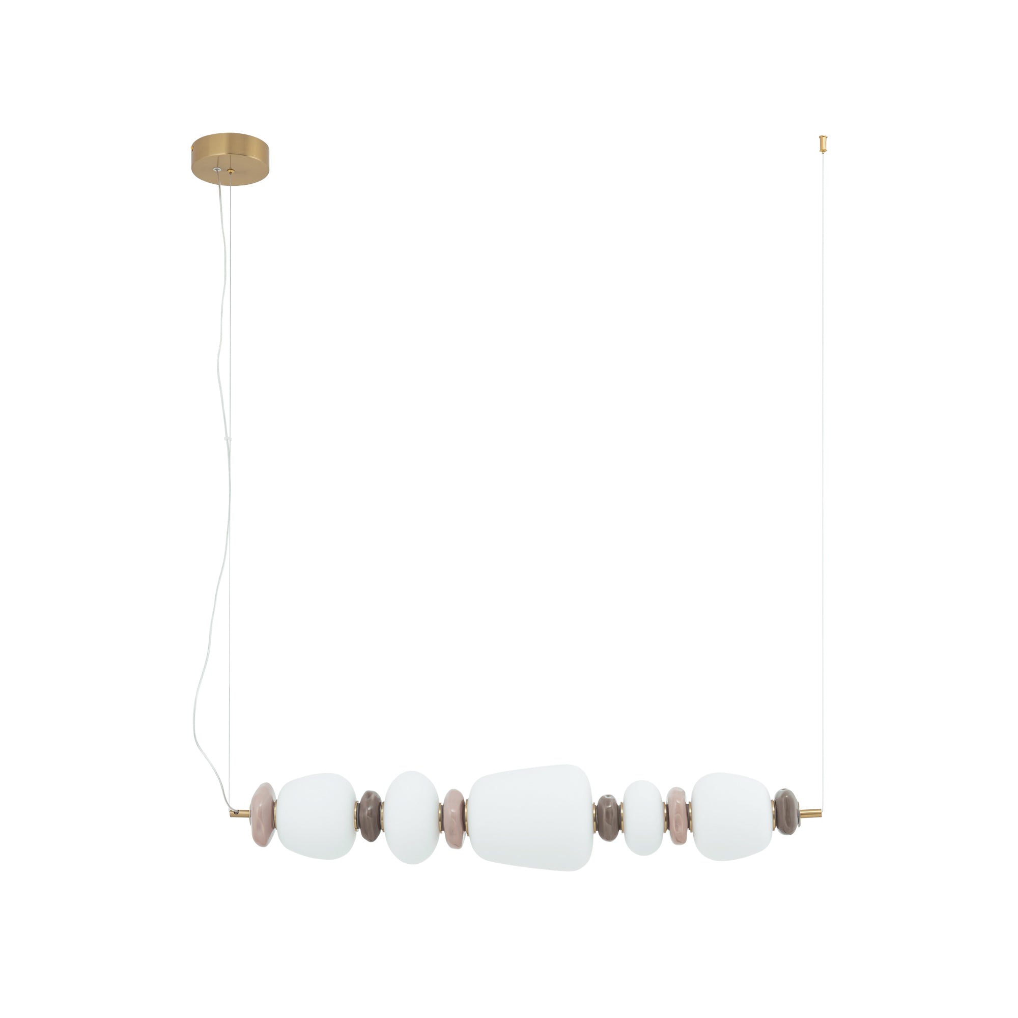Nowodvorski Lampa wisząca CERAMIC LED 26W 220-230 50/60 - Szkło - Szary 11699