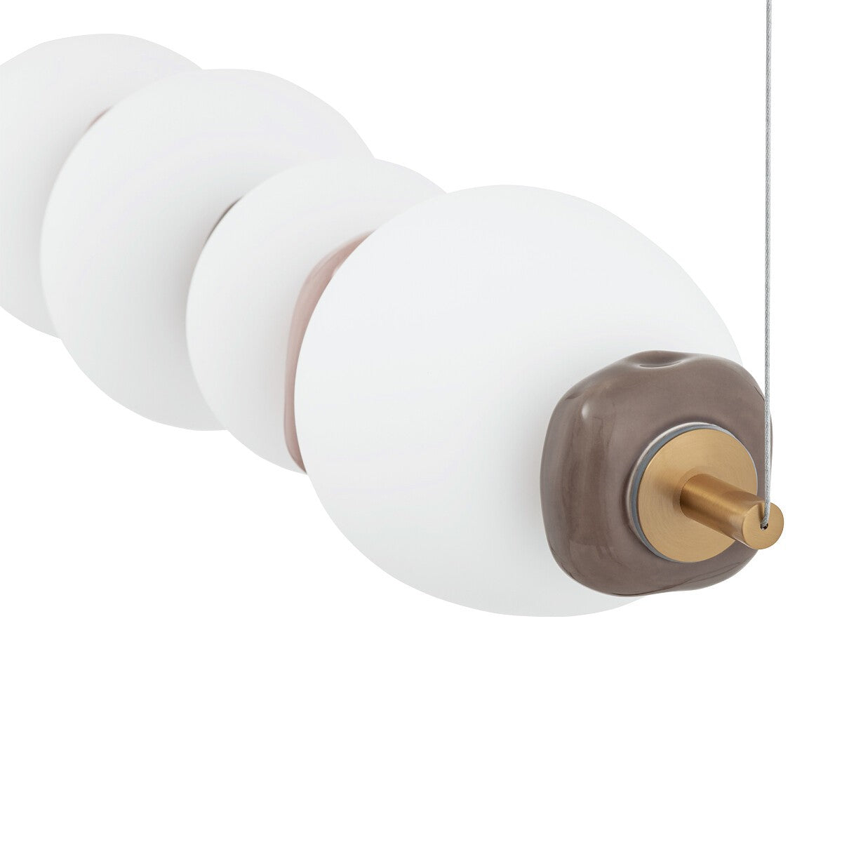 Nowodvorski Lampa wisząca CERAMIC LED 22W 220-230 50/60 - Szkło - Szary 11700