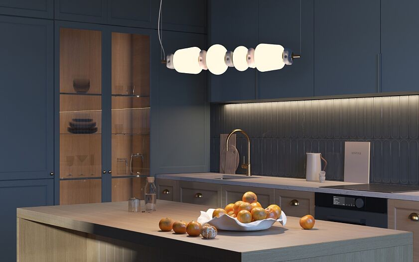 Nowodvorski Lampa wisząca CERAMIC LED 22W 220-230 50/60 - Szkło - Szary 11700