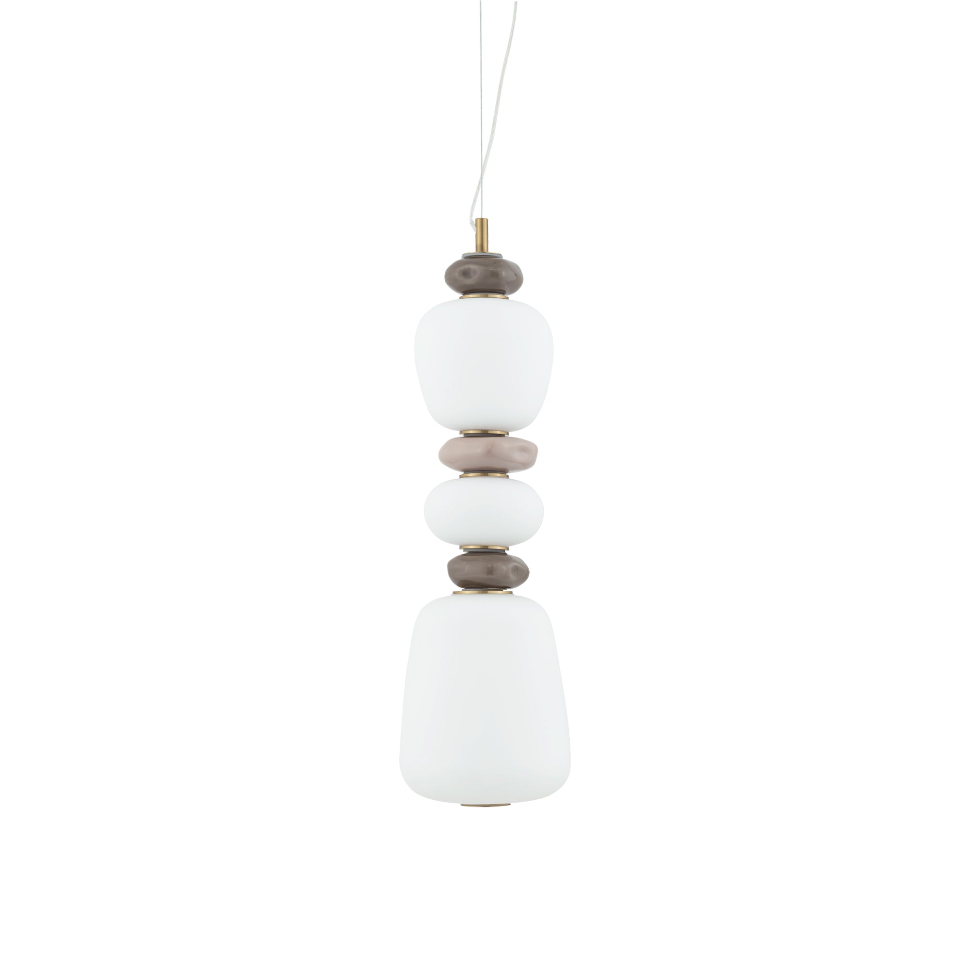 Nowodvorski Lampa wisząca CERAMIC LED 19W 220-230 50/60 - Szkło - Szary 11701