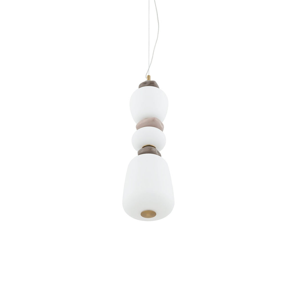 Nowodvorski Lampa wisząca CERAMIC LED 19W 220-230 50/60 - Szkło - Szary 11701