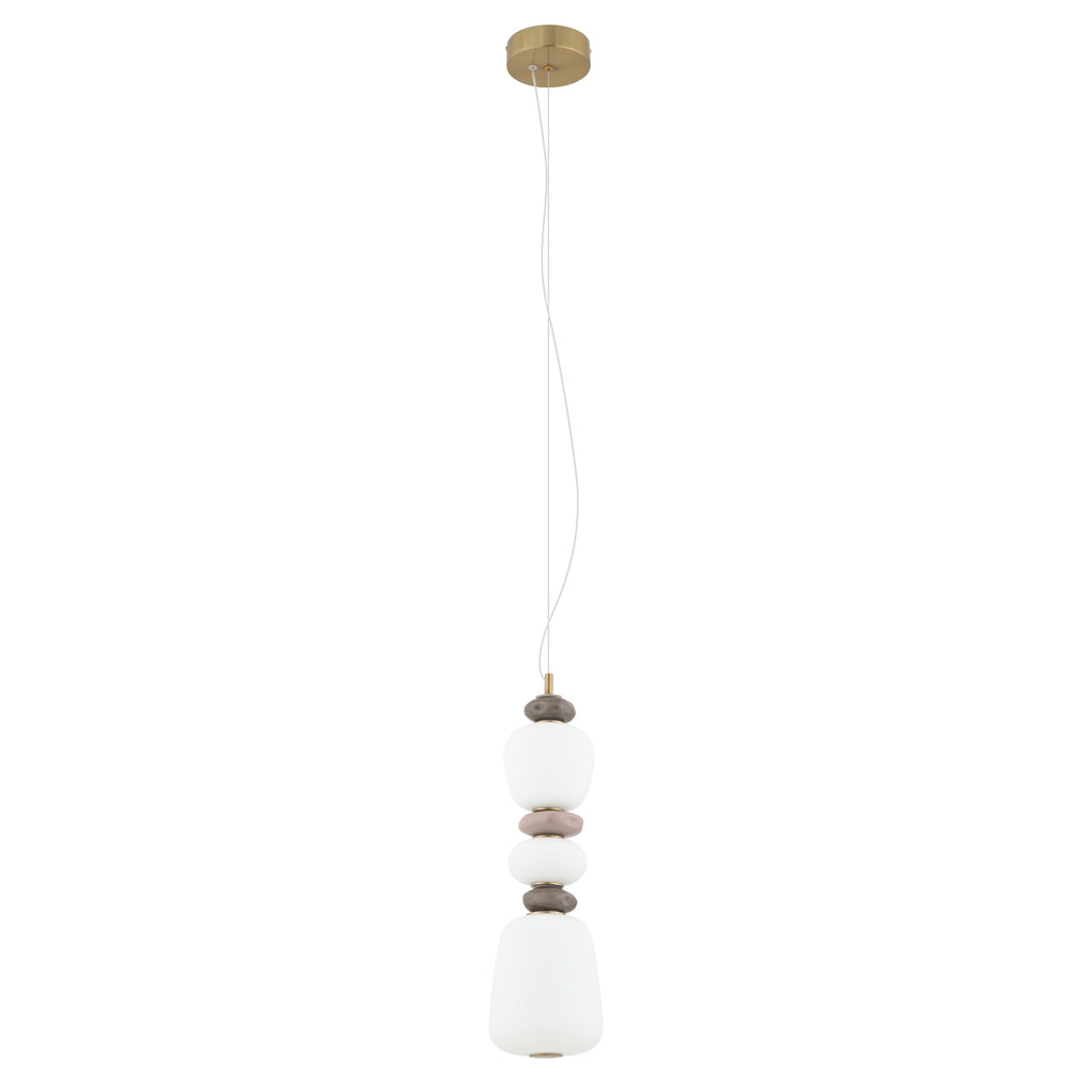 Nowodvorski Lampa wisząca CERAMIC LED 19W 220-230 50/60 - Szkło - Szary 11701