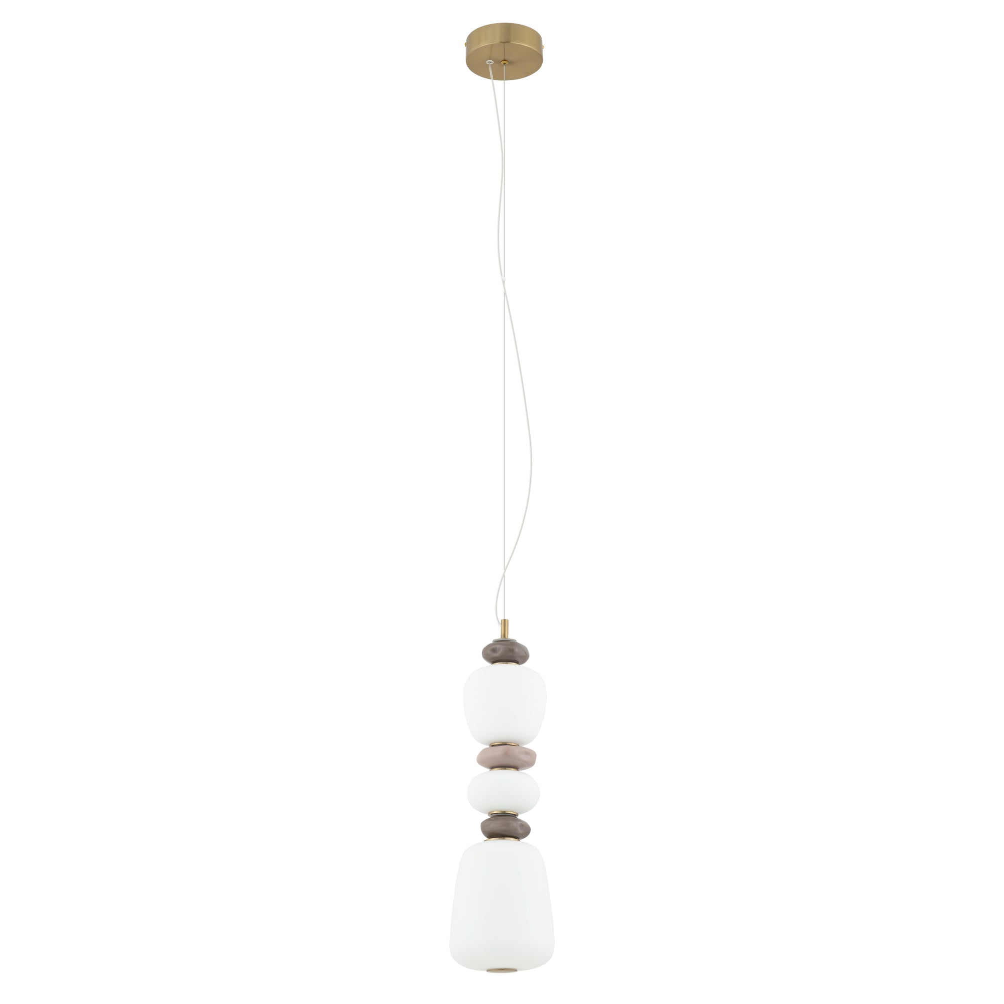 Nowodvorski Lampa wisząca CERAMIC LED 19W 220-230 50/60 - Szkło - Szary 11701