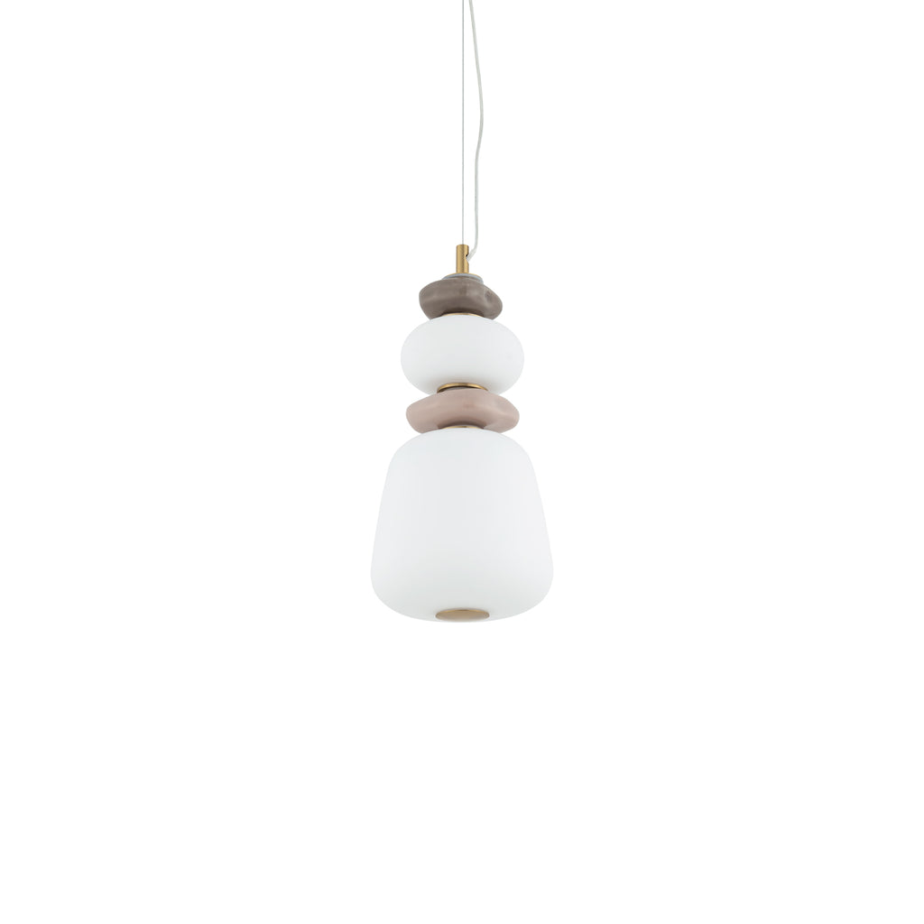Nowodvorski Lampa wisząca CERAMIC LED 12W 220-230 50/60 - Szkło - Szary 11702