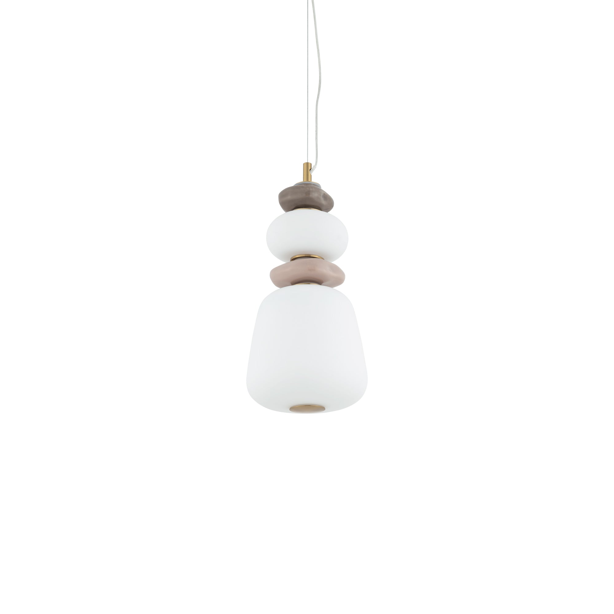Nowodvorski Lampa wisząca CERAMIC LED 12W 220-230 50/60 - Szkło - Szary 11702