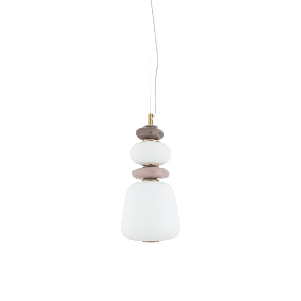 Nowodvorski Lampa wisząca CERAMIC LED 12W 220-230 50/60 - Szkło - Szary 11702
