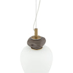 Nowodvorski Lampa wisząca CERAMIC LED 12W 220-230 50/60 - Szkło - Szary 11702