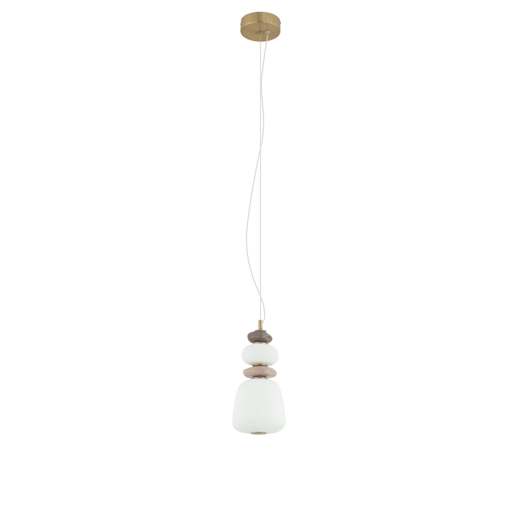 Nowodvorski Lampa wisząca CERAMIC LED 12W 220-230 50/60 - Szkło - Szary 11702