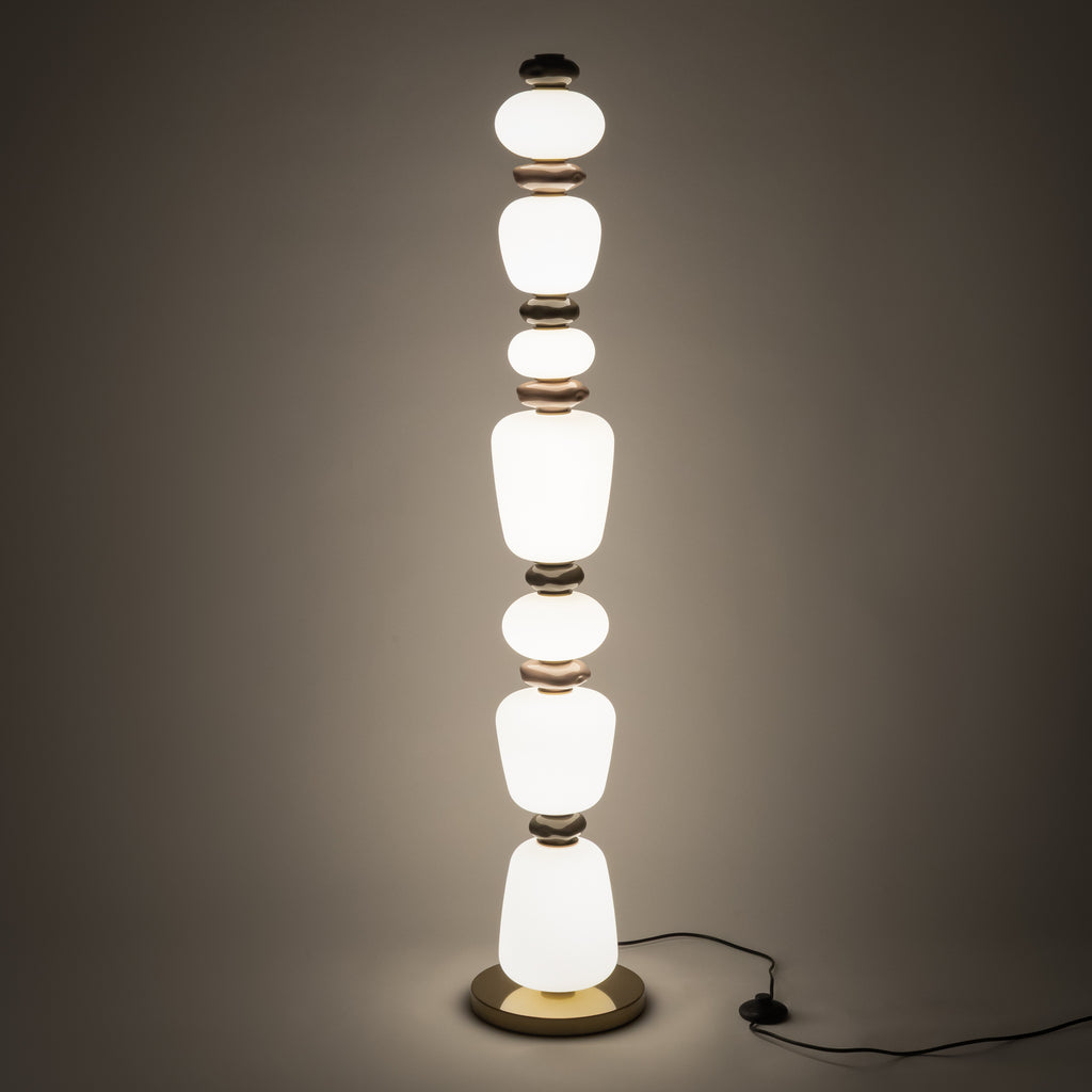 Nowodvorski Lampa podłogowa CERAMIC LED 34W 220-230 50/60 - Szkło - Szary 11704