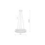 Nowodvorski Żyrandol LUXORA LED 30W 220-230 50/60 - Kryształ - Transparentny 11705