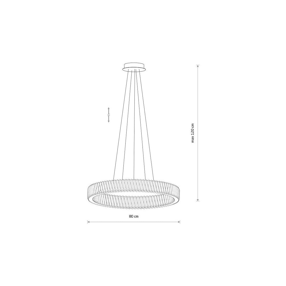 Nowodvorski Żyrandol LUXORA LED 38W 220-230 50/60 - Kryształ - Transparentny 11706
